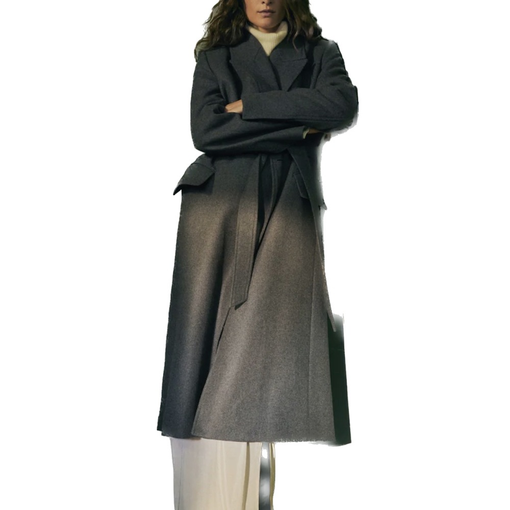 Wool long winter coat